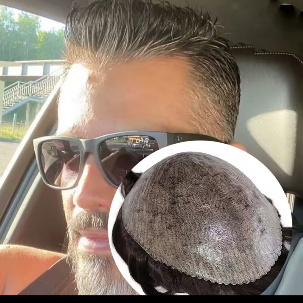 Men's Black Hairpiece